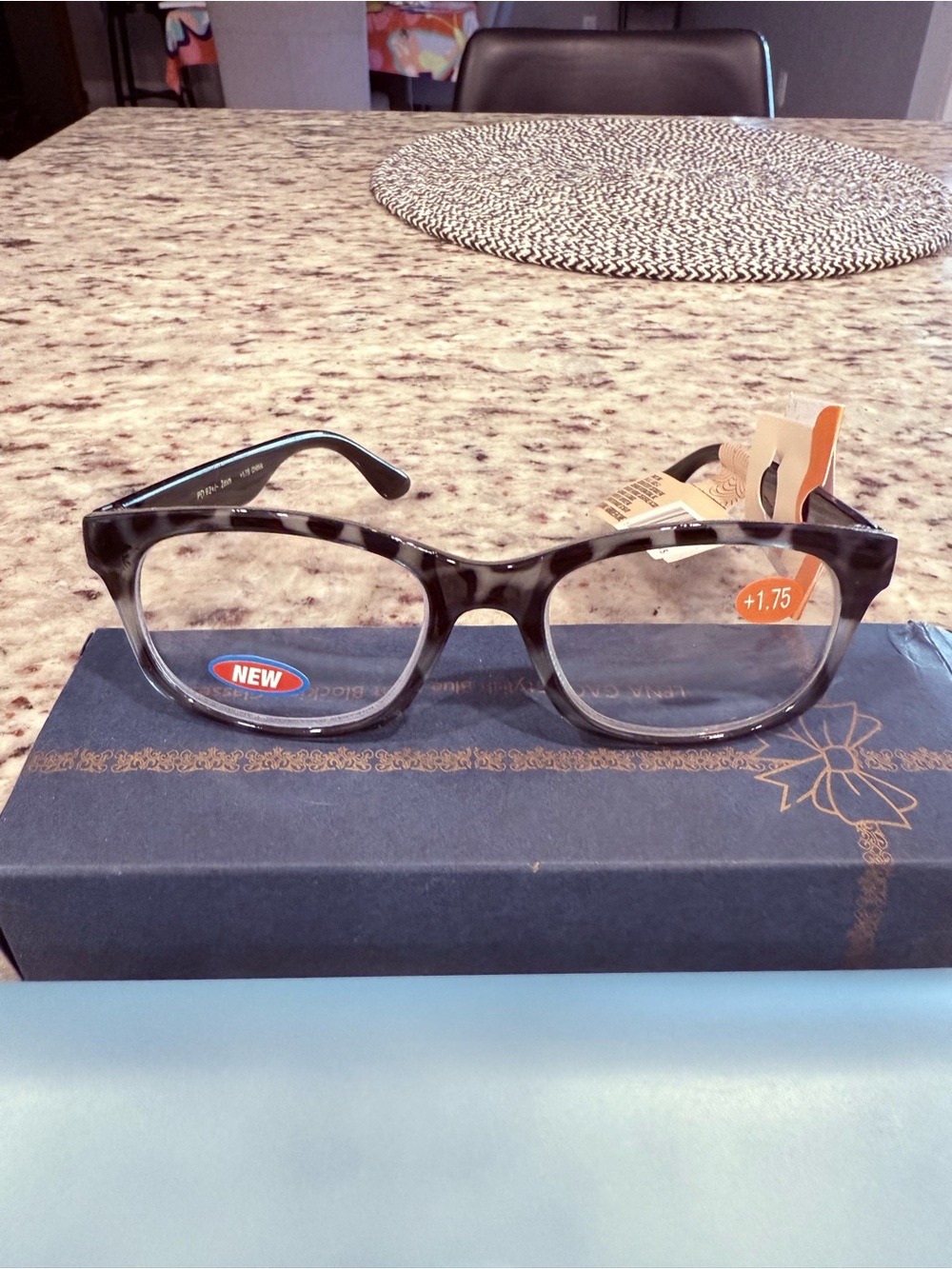Reading Glasses - Gray Tortoiseshell Women's Frames +1.75